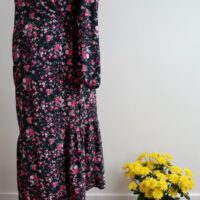 Savida Maternity Floral Wrap Dress - Image 3