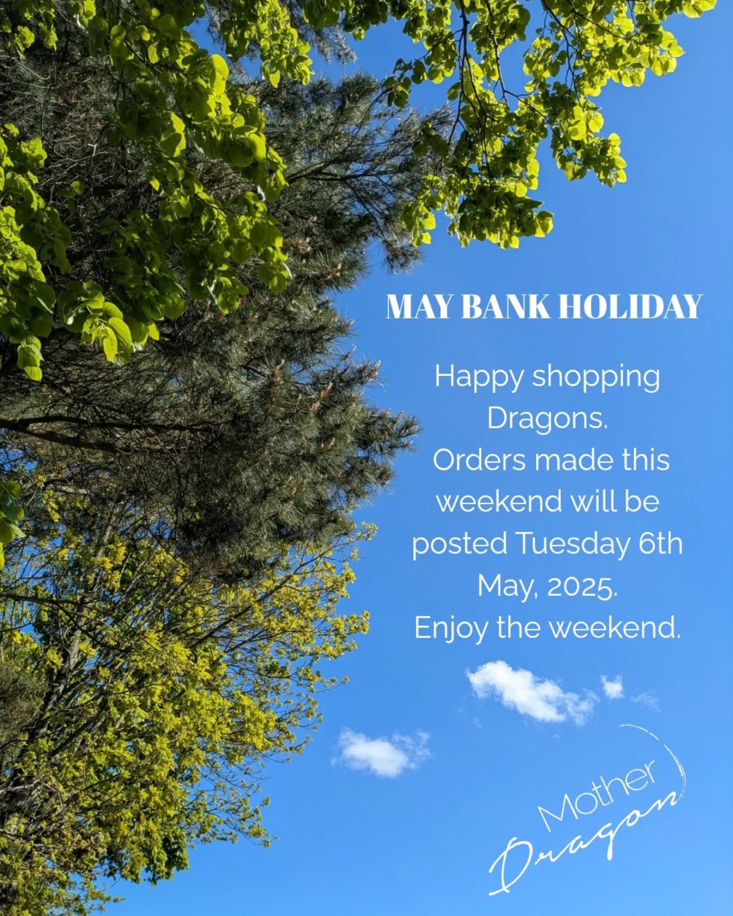 The shop is open all weekend Mamas. Orders will be posted Tuesday 6th May and don't forget,  memberships and all the benefits and discounts can be used immediately! 
Happy weekend Dragons 🤰🏻♻️🤱🏻

#motherdragonireland #bankholiday #shopisopen #maternity #pregnancy #dressmybump #prelovedfashion #shopsecondhand #weekendvibes #stylishmama