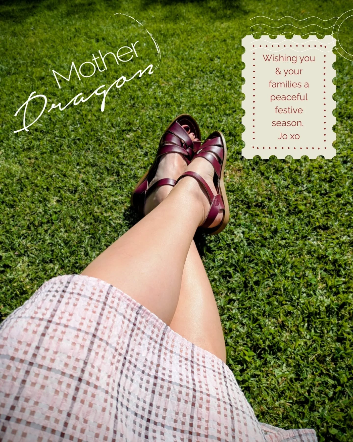 Christmas looks a little different for me this year, Melbourne, sunshine and time with my family. 
I know this season can be complex for some, so however you spend it, I hope it brings you peace, rest and good health. Jo xo

#motherdragonireland #christmasinoz