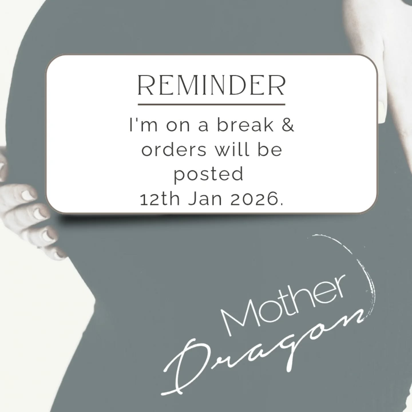 Thanks to everyone who has been in touch over the Christmas period, spent gift cards, bought for yourselves or others. Orders will go out 12th Jan. I will definitely have my thermals on when I head back to the studio ❄️🥶

#motherdragonireland #maternitywardrobe #pregnantfashion #prelovedclothing #sustainableshopping #supportirishbusiness