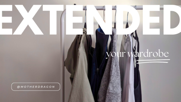 clothes on a rail with the work Extended over the top