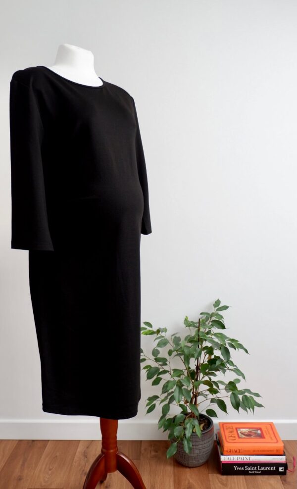 Blooming Marvellous Black Maternity Dress with Waist Ties