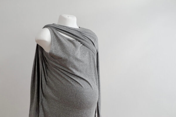 Blooming Marvellous Charcoal Grey Maternity Nursing Long Sleeved Dress - Image 2