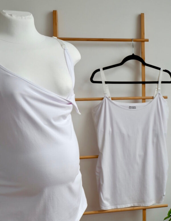 Blooming Marvellous White Nursing Vest Twin Pack - Image 2