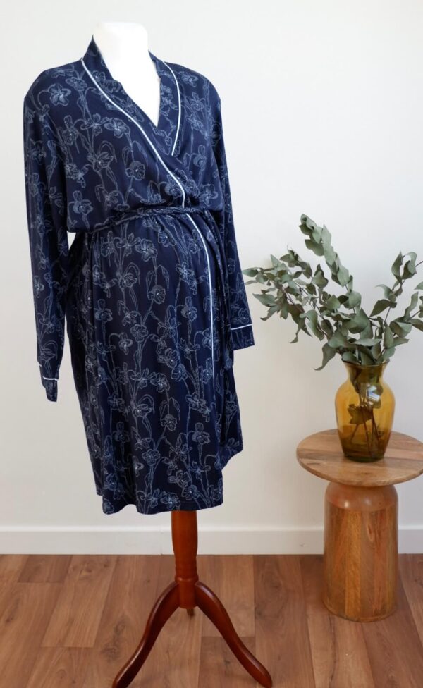 Dunnes Blue Floral Nightgown - Image 2