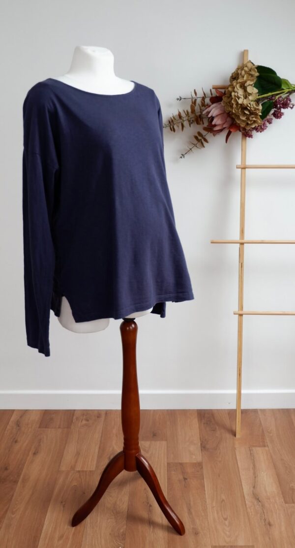 Frugi Maternity and Breastfeeding Blue Top
