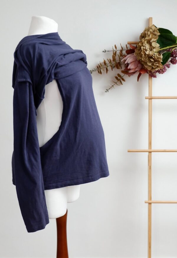 Frugi Maternity and Breastfeeding Blue Top - Image 2
