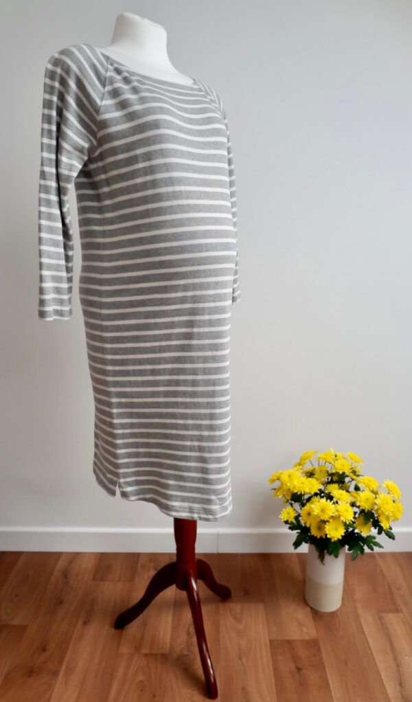 GAP Maternity Grey and White Striped Dress - Image 2
