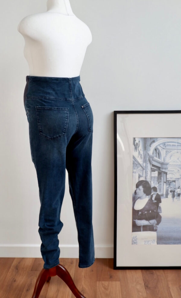 H&M Super Skinny Dark Blue Maternity Jeans - Image 2