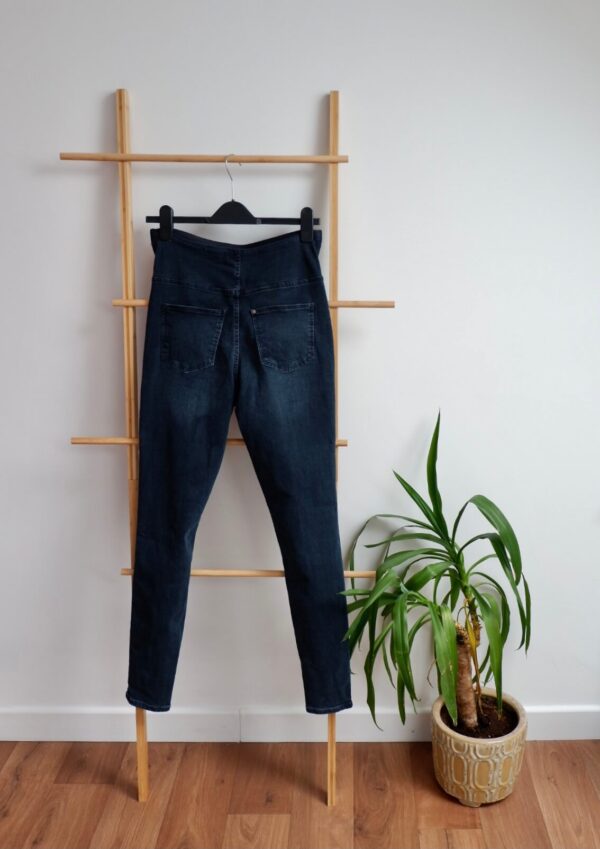 H&M Super Skinny Dark Blue Maternity Jeans - Image 2