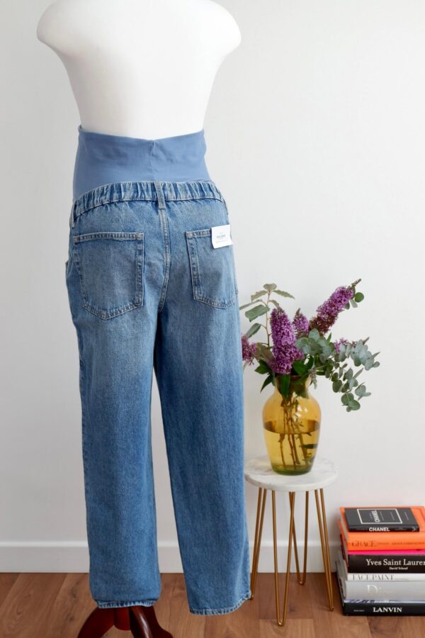 Back on maternity jeans on a mannequin