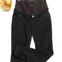 H&M Black Over the Bump Maternity Jeans