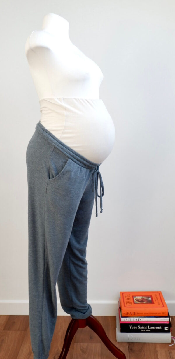 Hello Miz Green Grey Maternity Joggers - Image 2