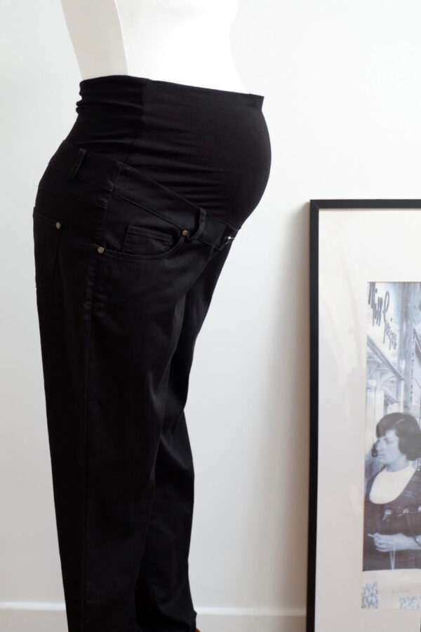 Happymum Maternity Black Faux Jeans - Image 2