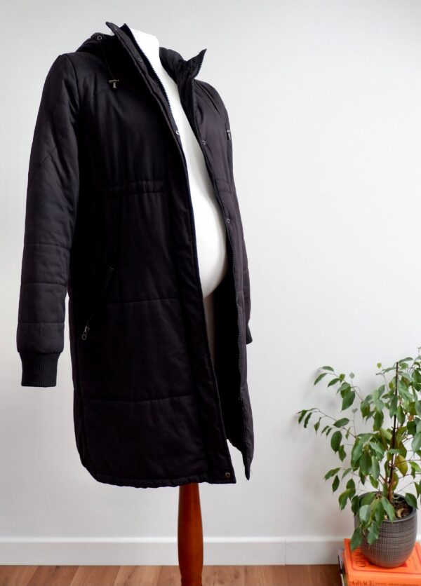 Mamalicious Maternity Black Padded Coat - Image 2