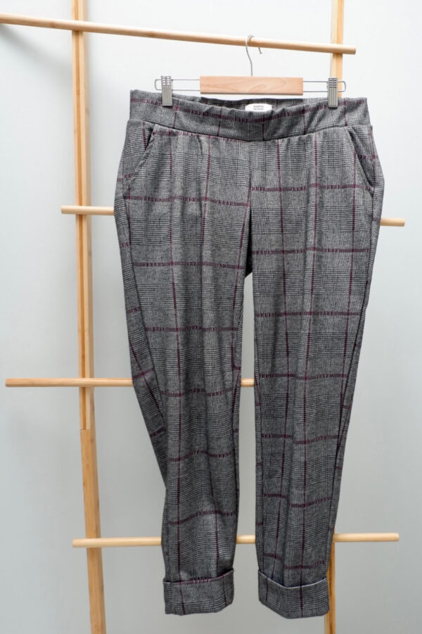 Mamalicious Maternity Under the Bump Checked Trousers