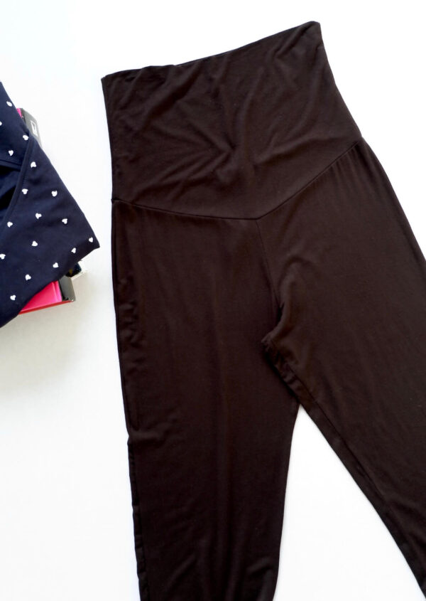 Mamalicious Black Over the Bump Yoga Pants