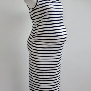 Mamalicious Striped Maxi Dress