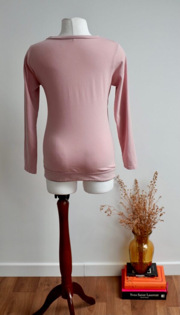 Maternity to Baby Pink Breastfeeding Top - Image 3