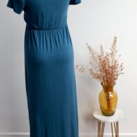Mother Bee Maternity Teal Maxi Dress - Image 2