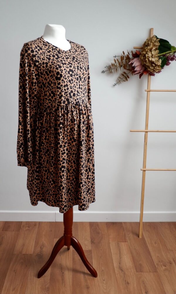 New Look Animal Print Long Sleeve Dress
