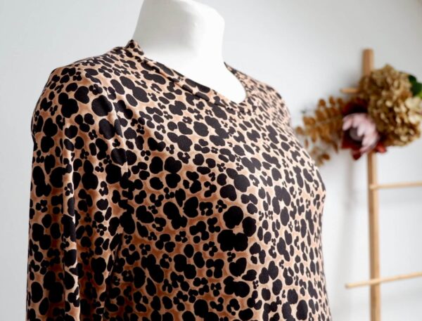 New Look Animal Print Long Sleeve Dress - Image 2