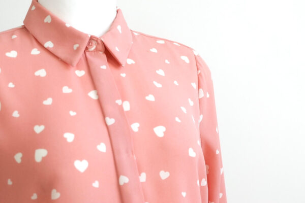 New Look Maternity Pink and White Heart Print Shirt - Image 3