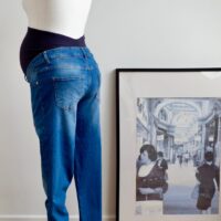 Next Maternity Over the Bump Boyfriend Jeans - Image 2