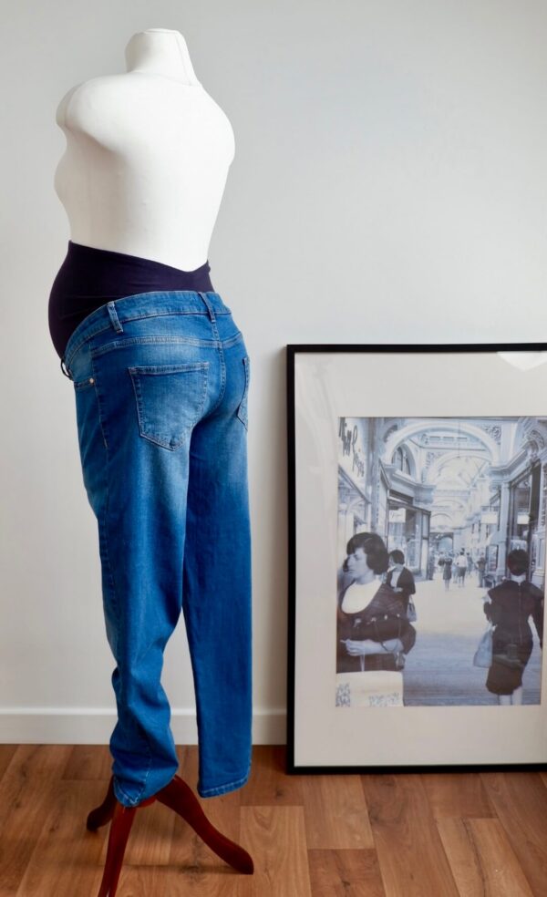 Next Maternity Over the Bump Boyfriend Jeans - Image 2