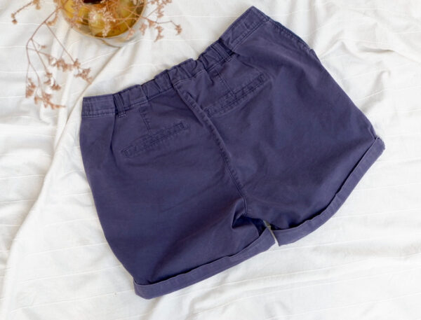 Next Maternity Under the Bump Blue Shorts - Image 3
