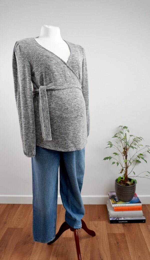 Next Maternity Grey Wrap Cardigan