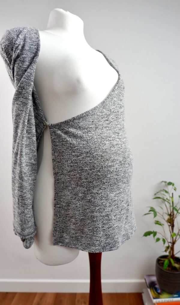 Next Maternity Grey Wrap Cardigan - Image 2