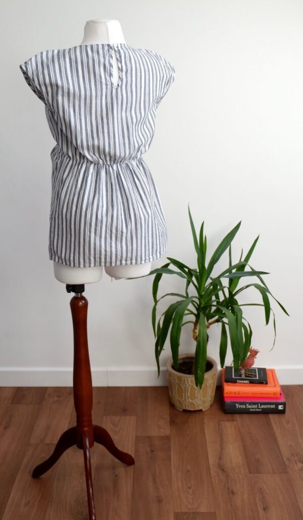 Seraphine Cotton Striped Breastfeeding Top - Image 2