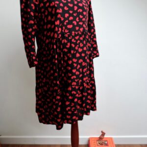 Seraphine Heart Print Maternity and Nursing Dress