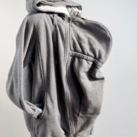 Seraphine 3-in-1 Grey Maternity and Babywearing Hoodie - Image 3