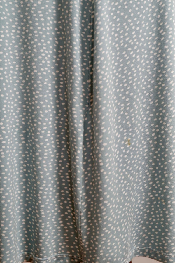 Seraphine Sage and White Polka Dot Maternity and Breastfeeding Dress - Image 4