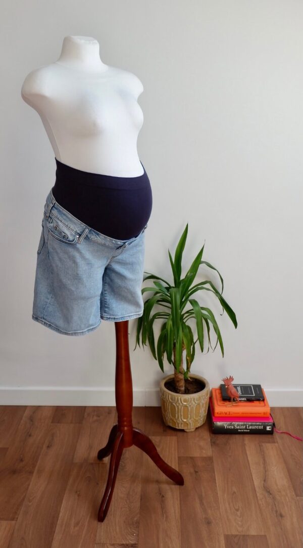 Seraphine Over the Bump Denim Shorts